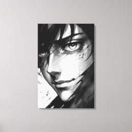 Toile Vérités silencieuses - Portrait d'encre de l'émoti