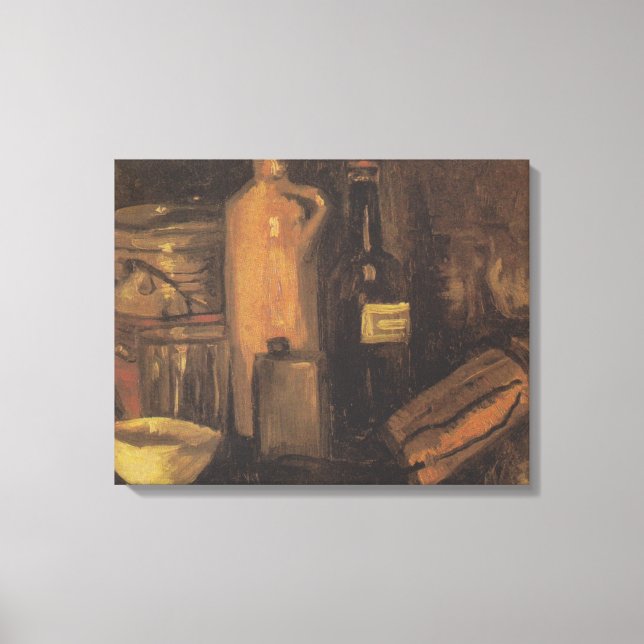 Toile Verre de bière et de bott pour la Terre (Recto)