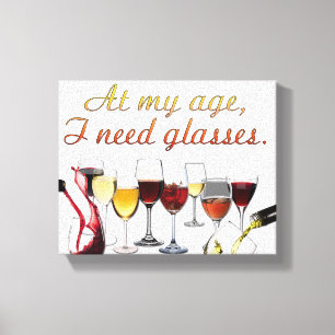 Toile Verres à vin SlipperyJoe's jeu de mots coquin roug