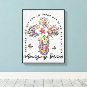 Toile Verset biblique chrétienne inspirant