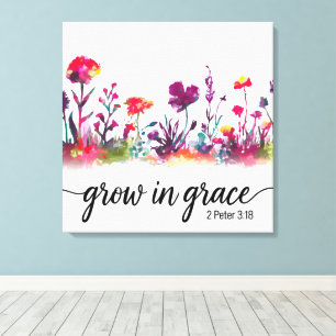 Toile Verset biblique chrétienne inspirant /Écriture