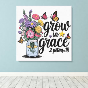 Toile Verset biblique chrétienne inspirant /Écriture