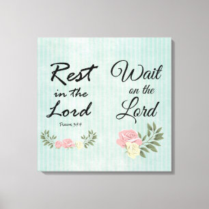 Toile Verset biblique vintage
