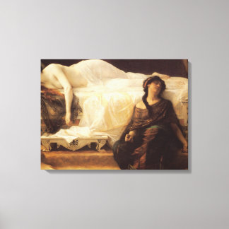 Toile Vert sauge moderne et assourdi géométrique abstrai