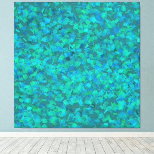 Toile Vert verdien gras couleur aqua