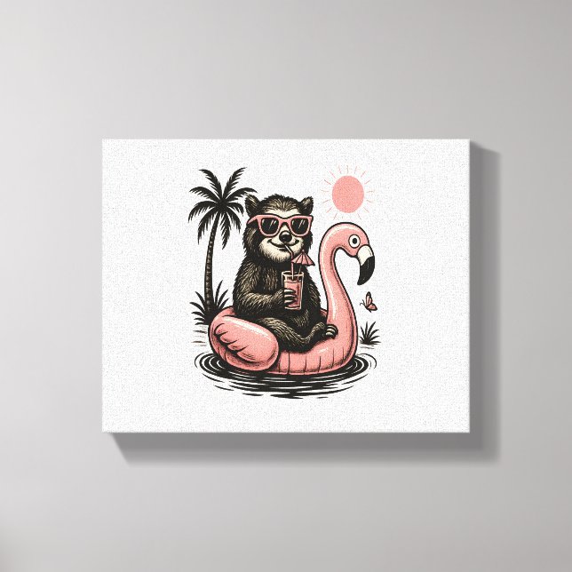 Toile Vibes d'été Sloth (Recto)