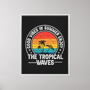Toile Vibes estivales tropicales