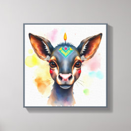 Toile Vibrant festif Kwanzaa Animaux sauvages déguisés