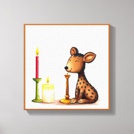 Toile Vibrant festif Kwanzaa Animaux sauvages déguisés