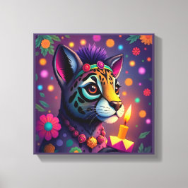 Toile Vibrant festif Kwanzaa Animaux sauvages déguisés