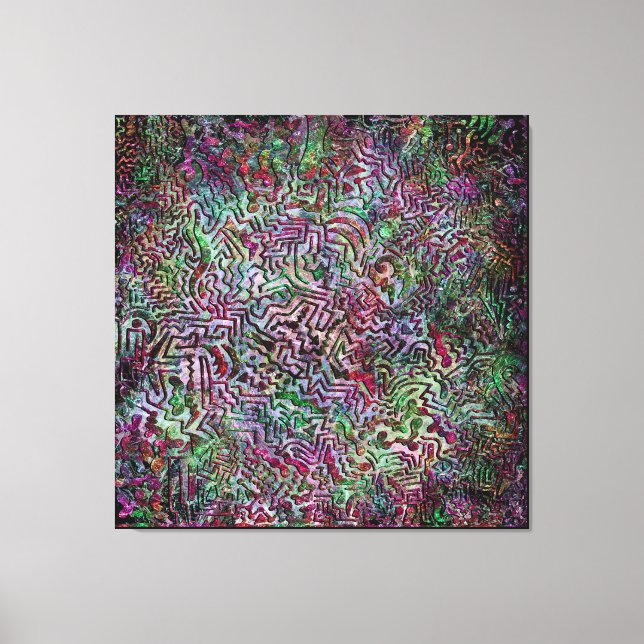 Toile Vibrations de pastèque (Recto)