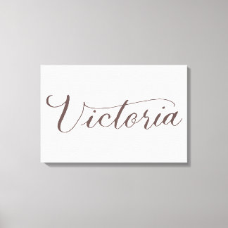 Toile Victoria - Moderne Calligraphie Nom Design