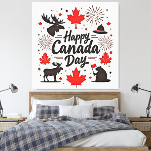 Toile Vidéos amusantes de la fête du Canada