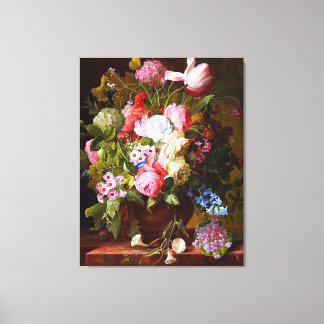 Toile Vie De Fleurs Encore En Vie Des Tulipes Et Hyacint