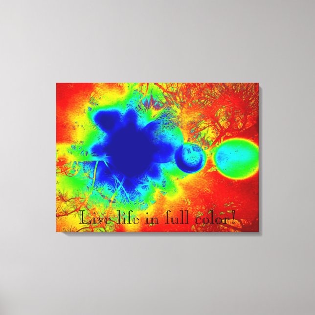 Toile Vie en direct en couleur Abstrait Canvas Mur Art (Recto)