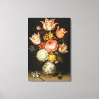 Vie morte avec fleurs