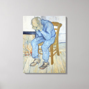 Toile Vieil homme de Vincent van Gogh   dans la peine