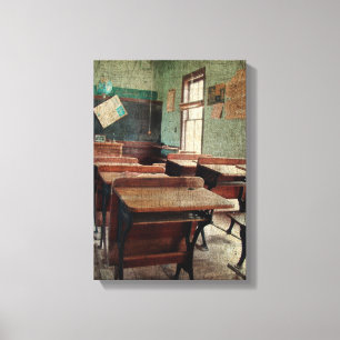 Toile Vieille École, Une École D'Une Chambre Vue Intérie