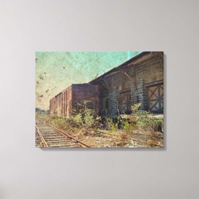 Toile Vieille gare et gare (Recto)