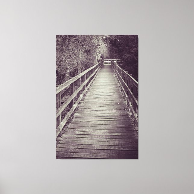 Toile Vieille promenade en bois (Recto)
