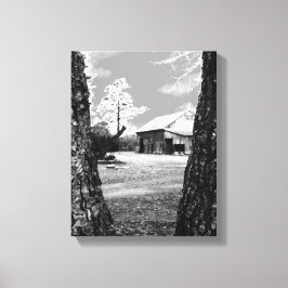 Toile Vielle grange Rural Granges Pays noir et blanc Pho