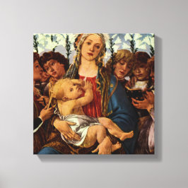 Toile Vierge à l'Enfant avec huit anges par Botticelli