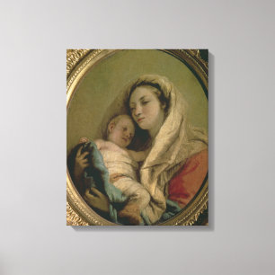 Toile Vierge avec enfant dormant, années 1780