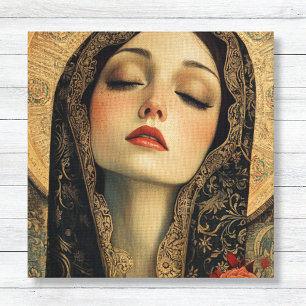 Toile Vierge byzantine moderne Marie Prayer Canvas Impri