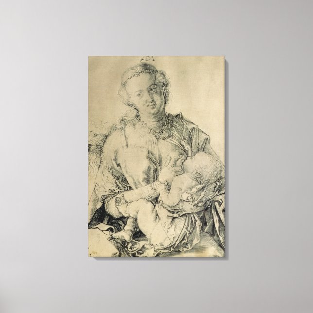 Toile Vierge Marie allaitant l'enfant Christ, 1512 (Recto)