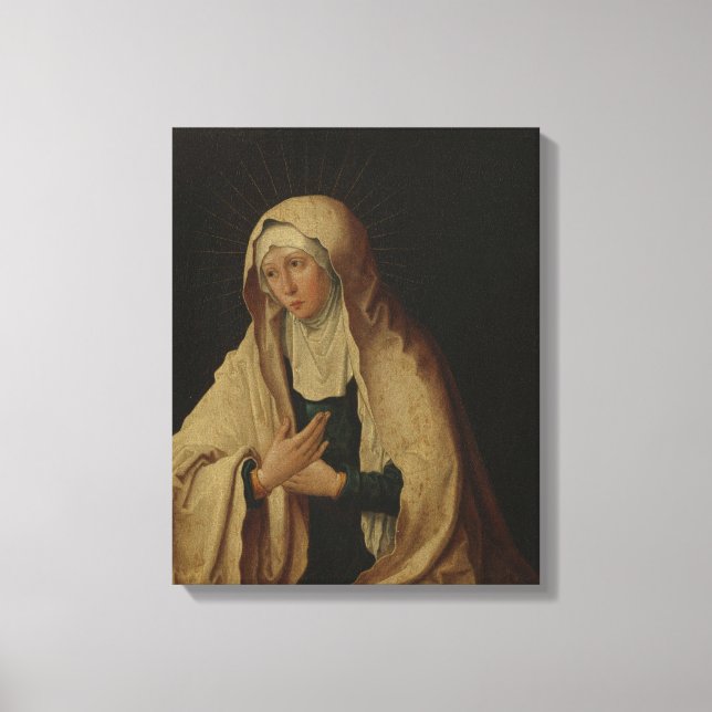 Toile Vierge Marie voilée (par Lucas van Leyden) (Recto)