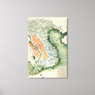 Toile VietnamCarte panoramiqueVietnam