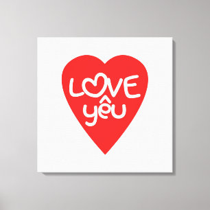 Toile Vietnamien Valentine ♥ Love Yêu ♥ Asian Wordplay