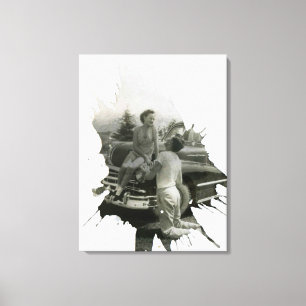 Toile Vieux art Splatter Photo