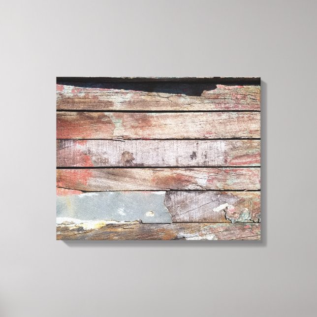 Toile Vieux bois rustique bateau en bois plank (Recto)