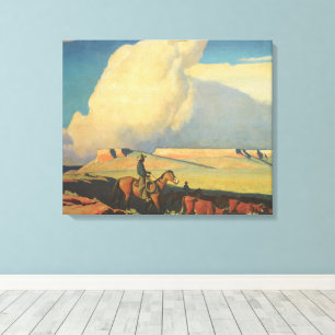 Toile Vieux Cowboys, Open Range par Maynard Dixon