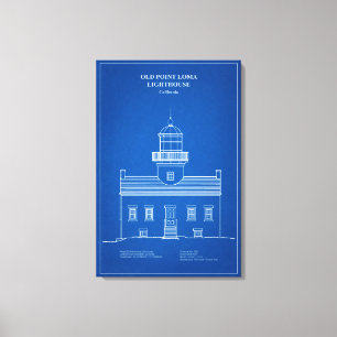 Toile Vieux phare de Point Loma - Californie – AD