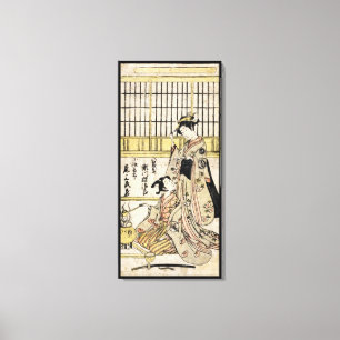 Toile Vieux rouleau de geisha japonais vintage frais