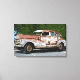 Toile Vieux Rusty Brossé Canvas de voiture