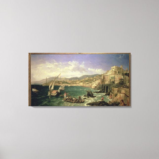 Toile View of Genoa, 1854 (Recto)