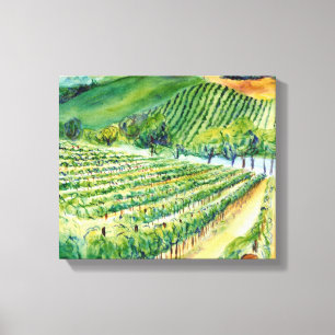 Toile Vignoble California Vineyard Peinture Canvas Impri