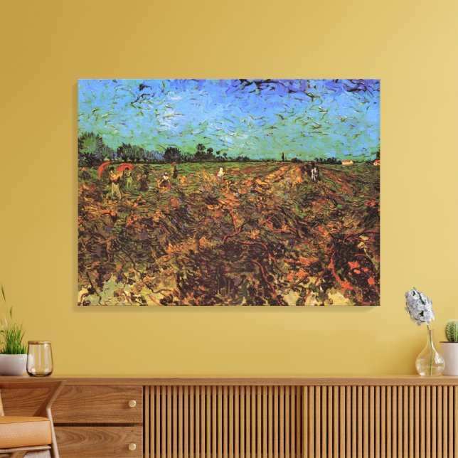 Toile Vignoble vert par Vincent van Gogh (Insitu(Salon))
