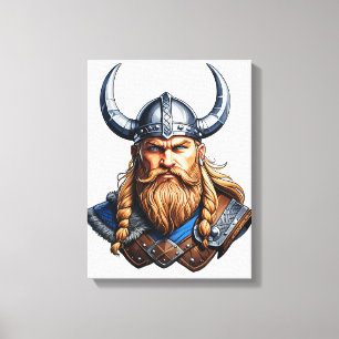 Toile Viking homme nordique