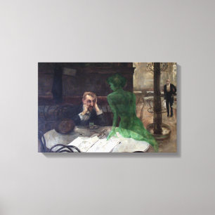 Toile Viktor Oliva le buveur d'absinthe