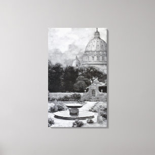 Toile Villas vintages et jardins : Le dôme de St Peter