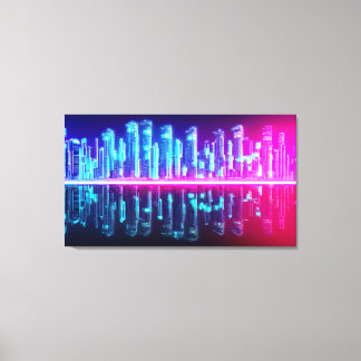 Toile Ville éloignée de Cyberpunk