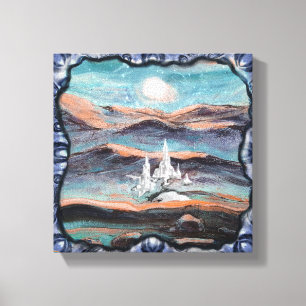 Toile Ville lumière future