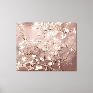 Toile Vincent Van Gogh Almond Blossoms Taupe Beige