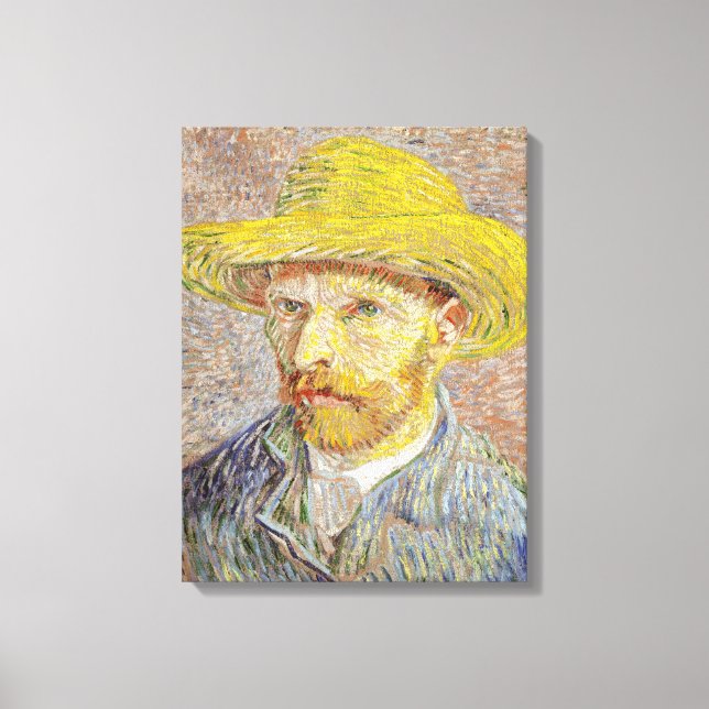 Toile Vincent van Gogh - Autoportrait avec Casquette de  (Recto)