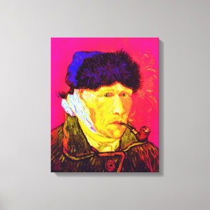 Toile Vincent Van Gogh - Autoportrait Bandage Pop Art