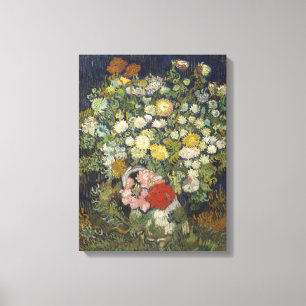 Toile Vincent Van Gogh  Bouquet de fleurs dans un vase